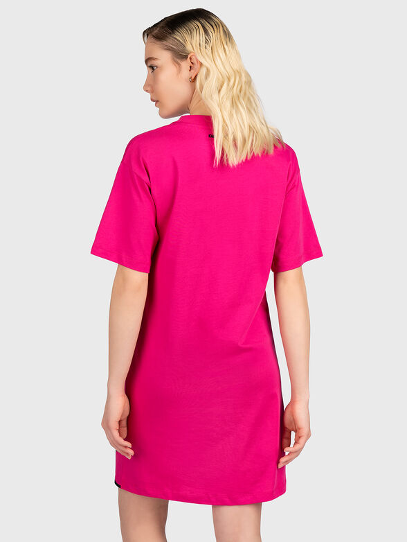 Dress in black color with logo accent - 2