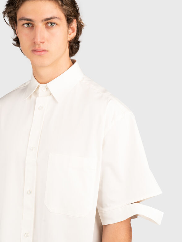 Shirt with accent sleeves - 4