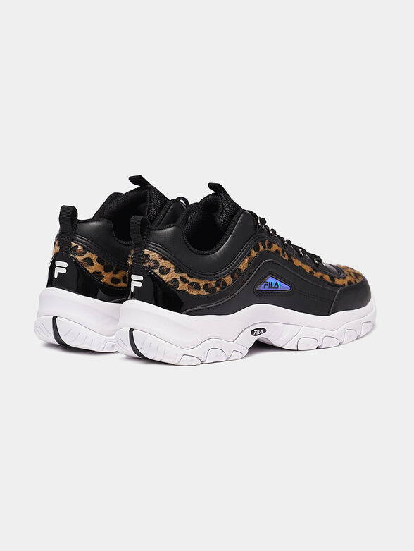 Sneakers STRADA A in black with print - 2