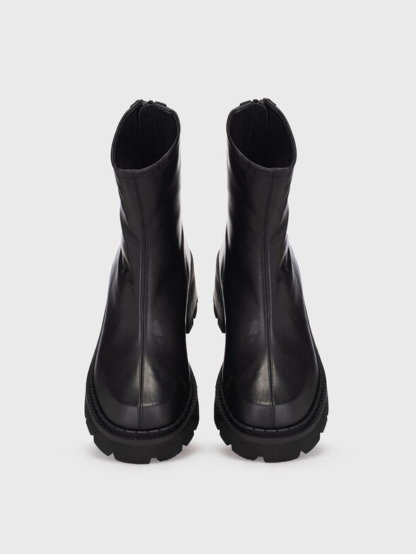 ALISTER black leather boots - 6