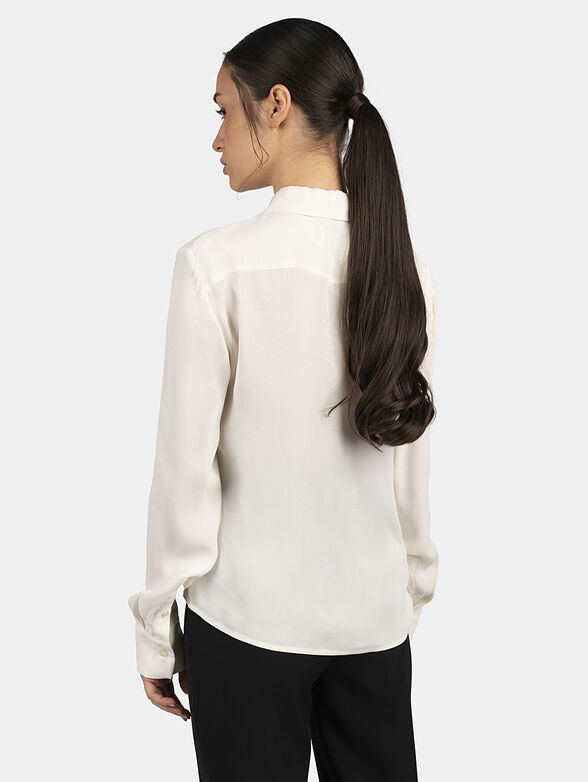 Shirt in ecru color - 3