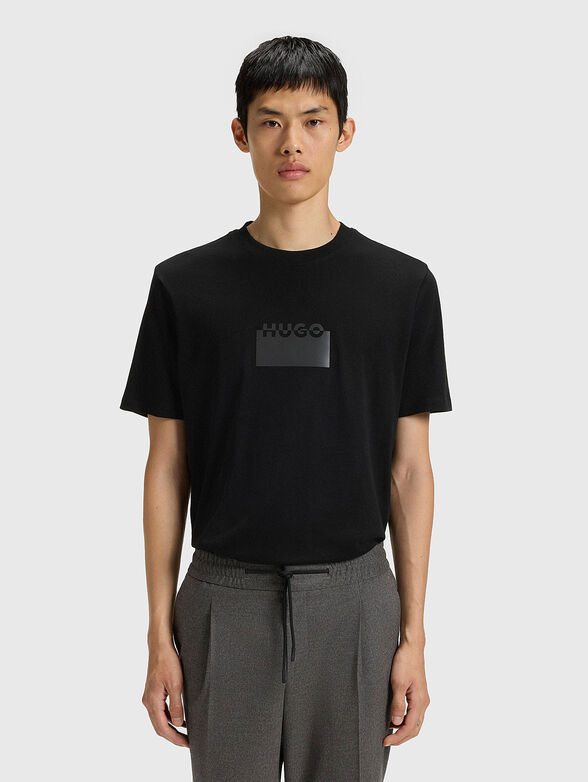 Cotton T-shirt with logo - 1