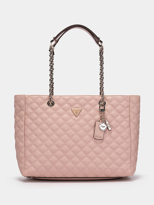 ASTRID pink bag with quilted effect - 1