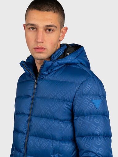 Padded jacket with logo details - 3