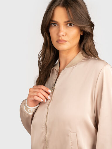 Satin bomber jacket - 4
