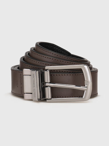 Double faced genuine leather belt - 3