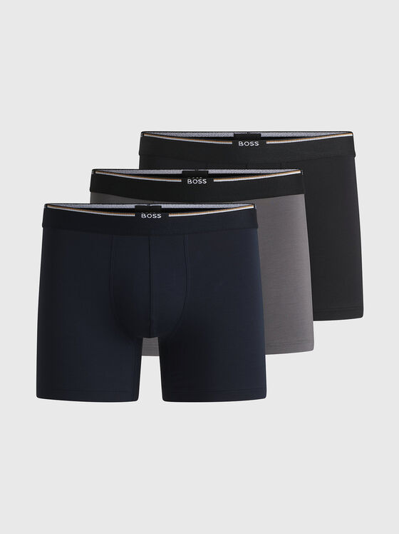 Комплект от три чифта боксерки с лого - 1