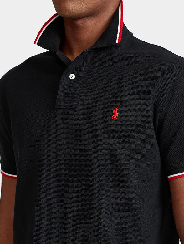 Cotton polo-shirt with logo - 2
