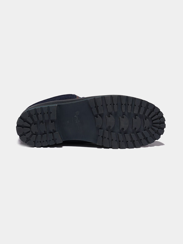 COMBAT DENIM Blue boots - 5
