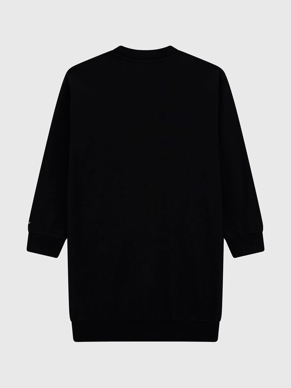 Black dress with rhinestones  - 2