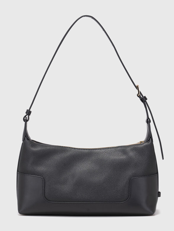 Leather bag with a gold logo - 2