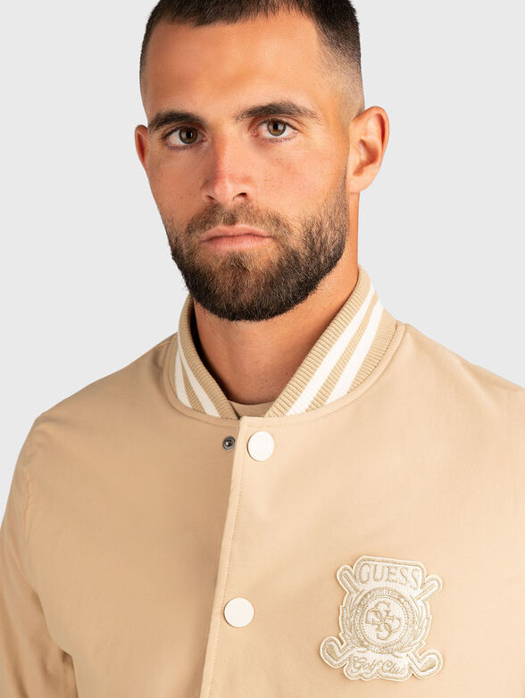 Bomber jacket with logo embroidery - 4
