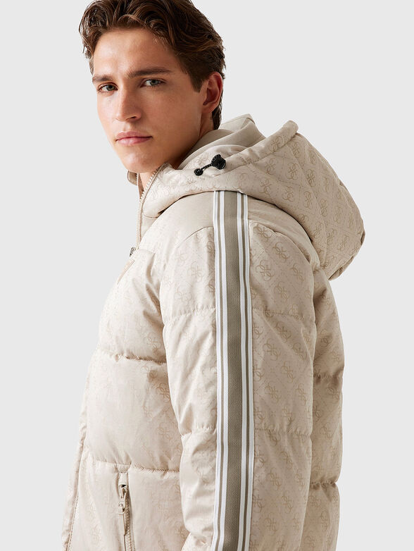 Quilted jacket with contrasting piping - 4
