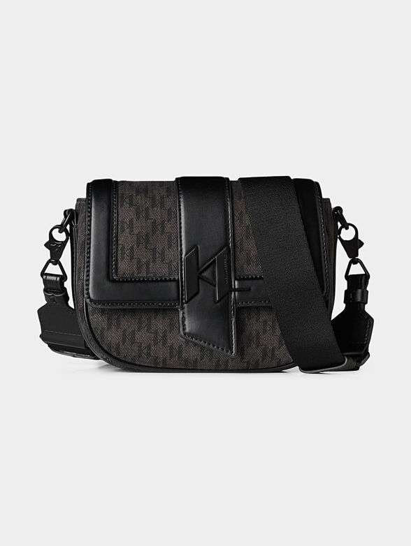 Crossbody bag with monogram logo print - 1