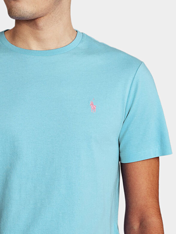 Cotton blue T-shirt - 3