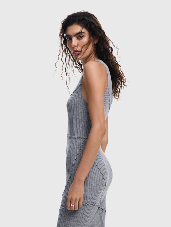 Ribbed long dress - 3
