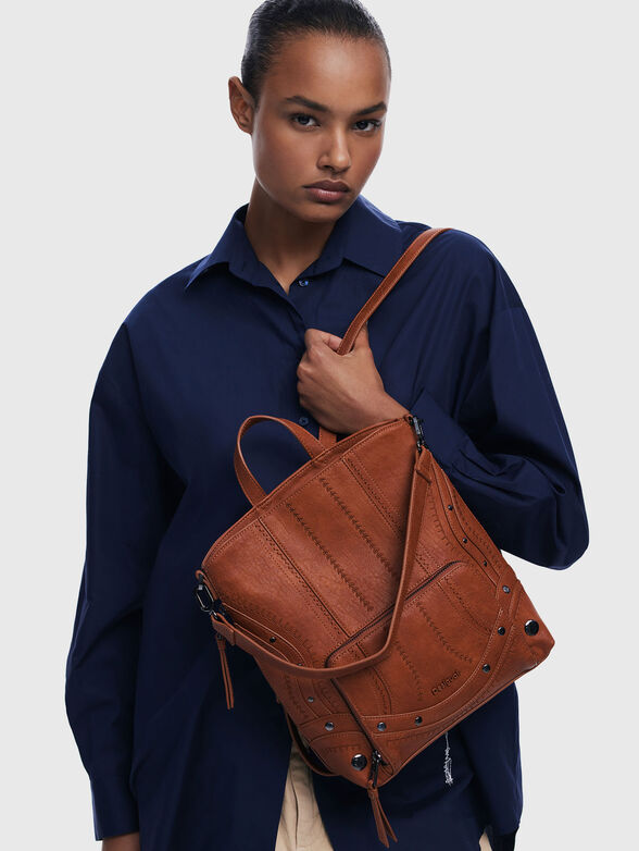 Backpack with accent stitching - 1