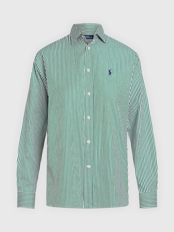 Striped shirt with mini embroidery - 1