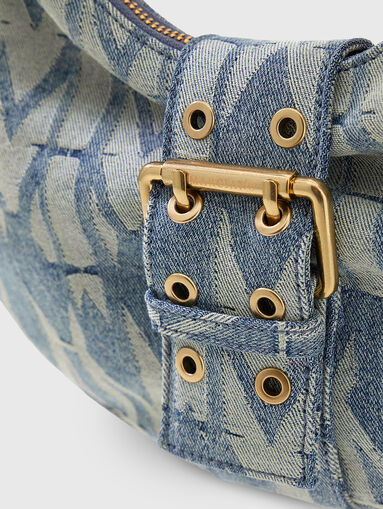 Denim bag with accent print - 4