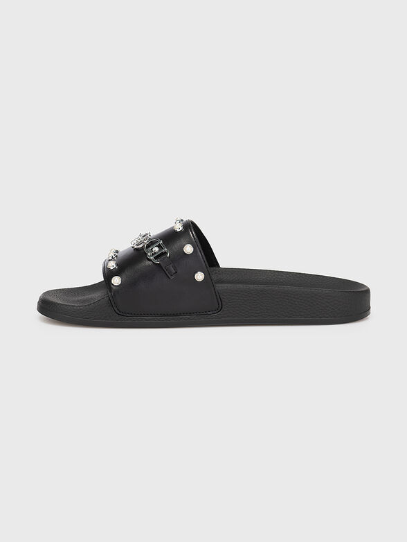 KOS 10 black beach slippers  - 4
