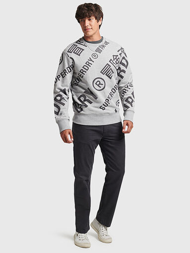 Sweatshirt with logo lettering - 5