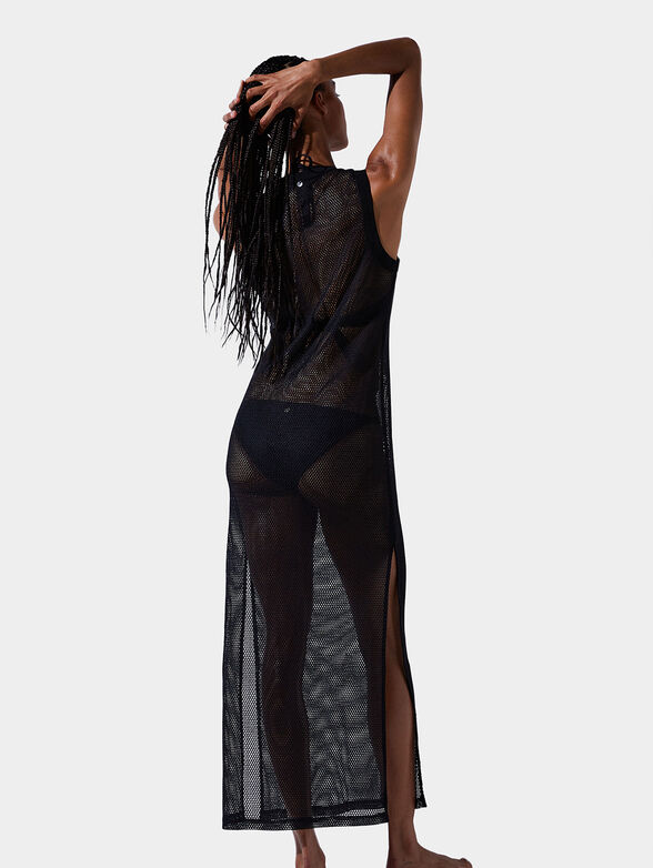 Black mesh dress with pocket - 2