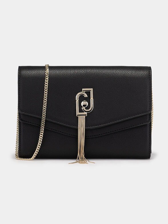 Clutch bag with logo detail and pendant - 1