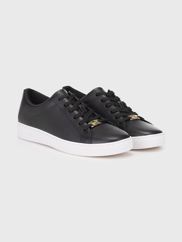 Black leather sneakers - 2