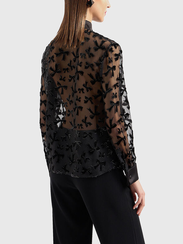 Long sleeved shirt with sheer effect - 3