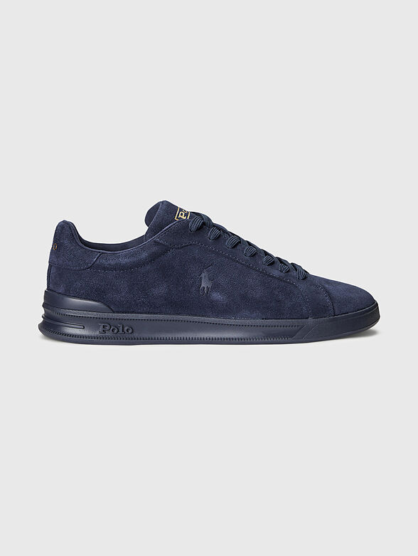 Blue suede sports shoes - 1