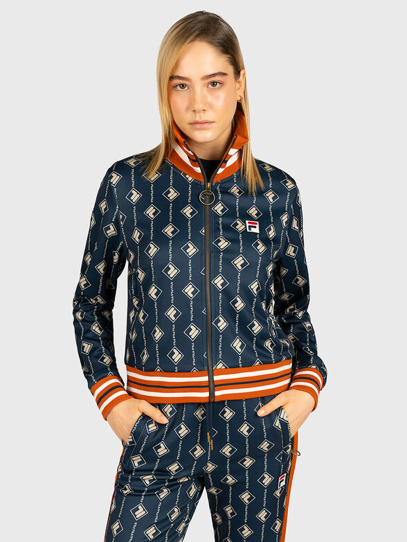 HAMO Sweatshirt with contrasting monogram print - 1