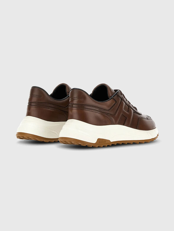 Brown leather shoes - 3