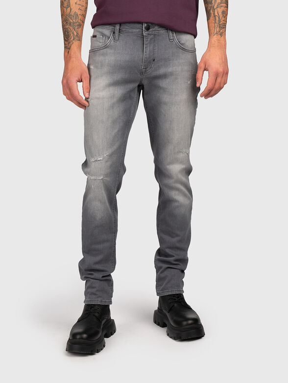 Slim jeans with washed effect - 1