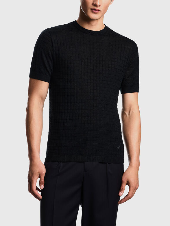 Short sleeved lyocell sweater - 1