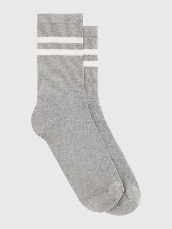 Socks with contrast stripes - 2