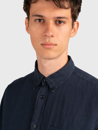 ERMANN long sleeved linen shirt - 5