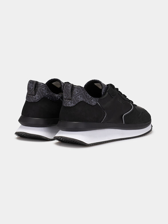 Black sneakers with two tone sole - 3