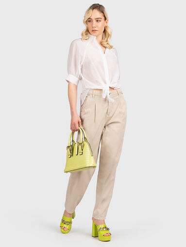 ANDREA BARREL beige jeans - 5