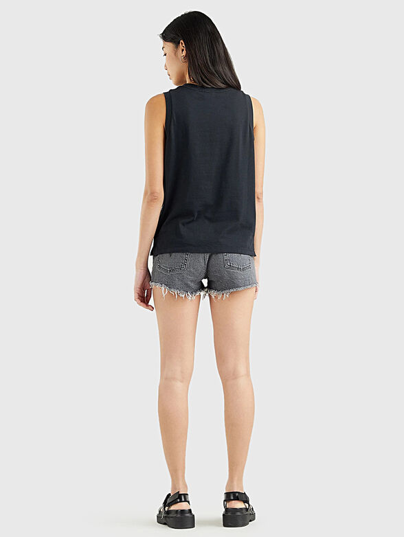 DARA™ black cotton top - 2