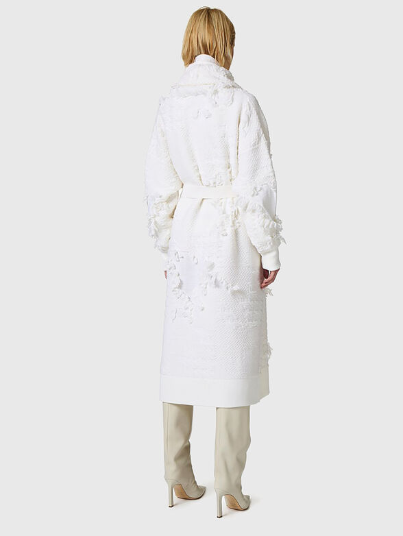 Wool-blend coat in white - 2