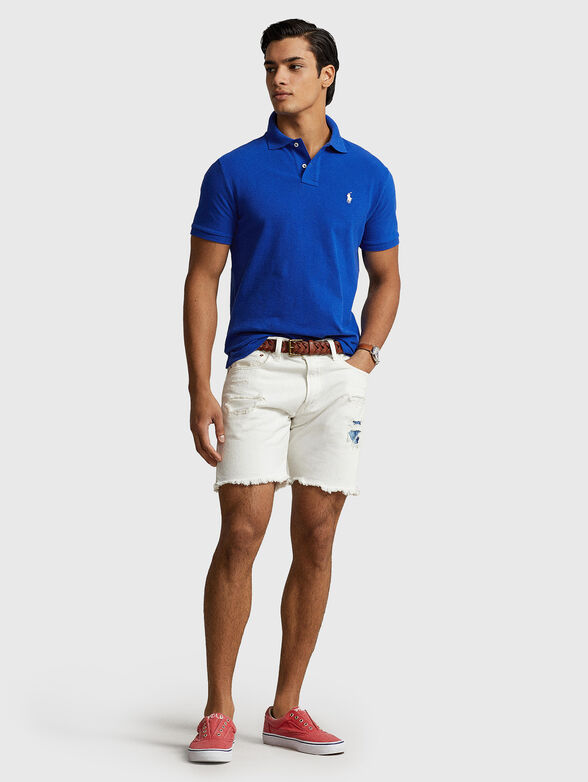 Cotton Polo-shirt with contrasting embroidery - 1