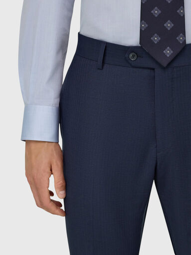 Dark blue wool suit - 5