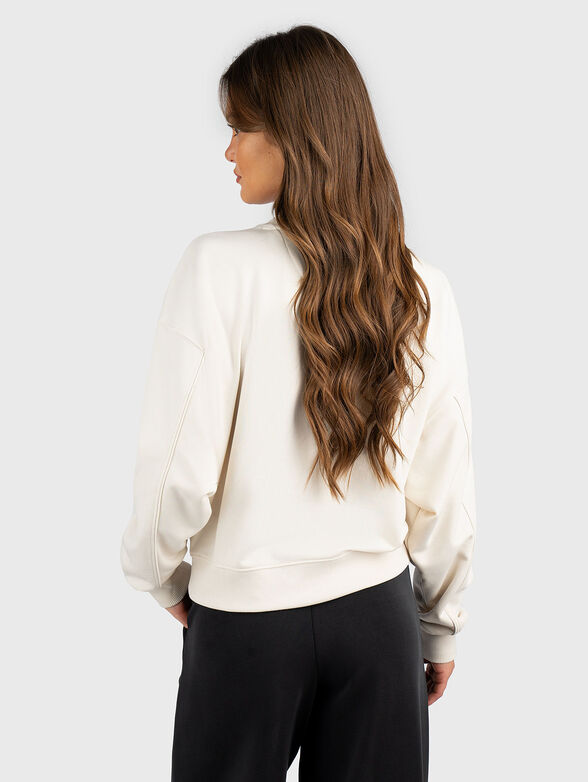 Cotton sweatshirt with accent logo - 3