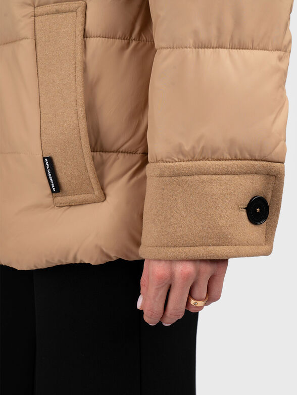 Quilted jacket with belt - 6