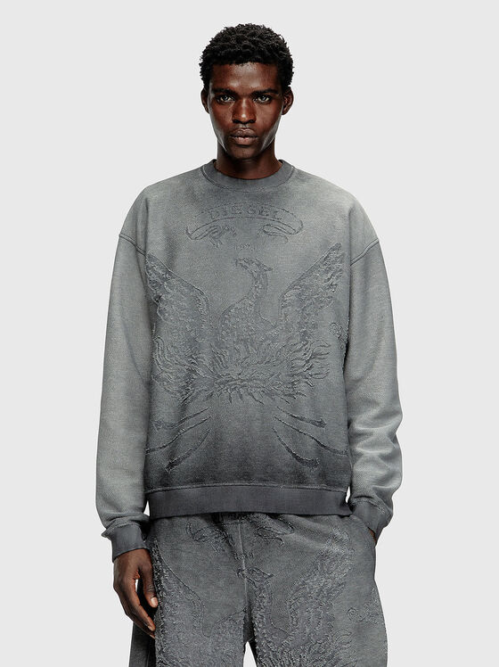 S-ARON sweatshirt with oval neckline - 1