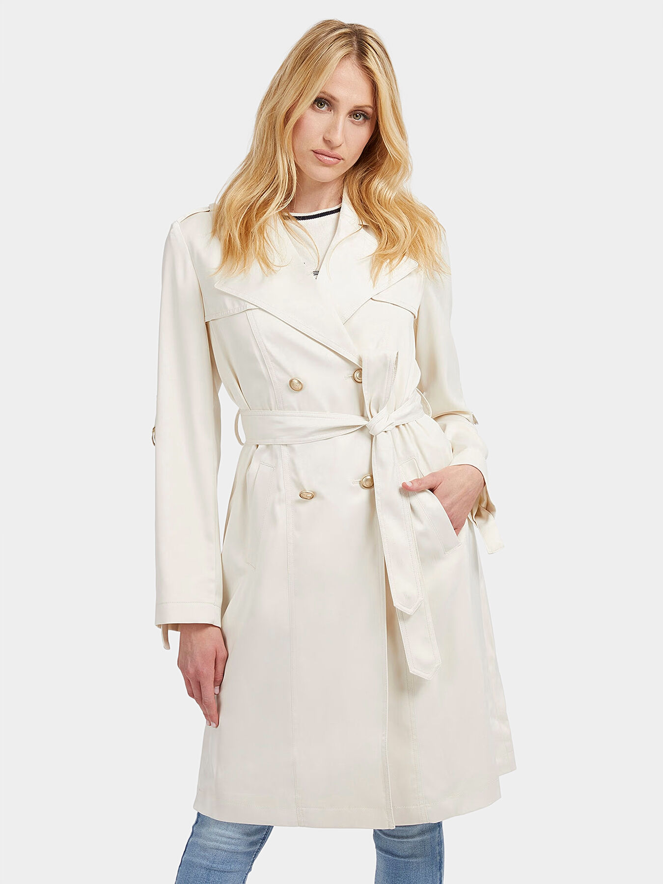 Guess maria coat sales