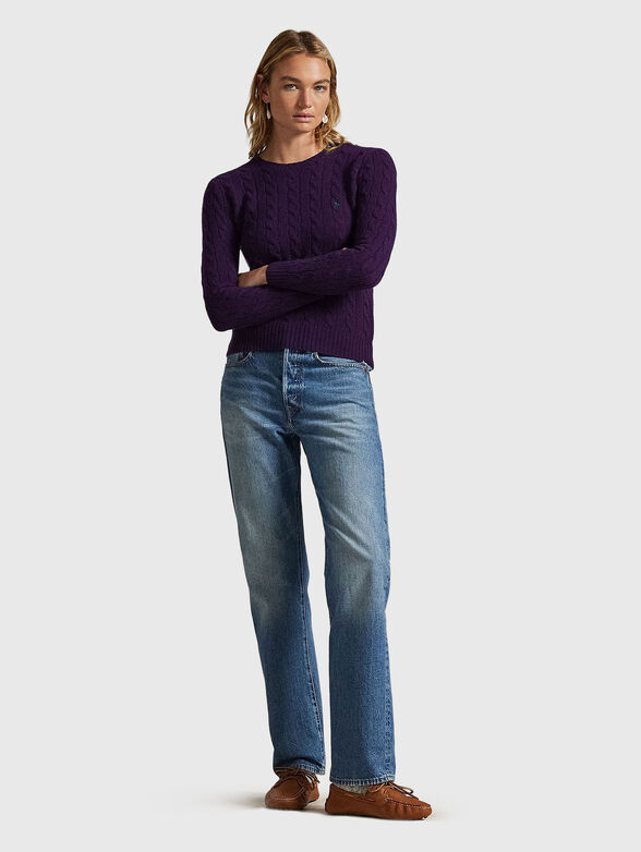 Cashmere blend wool sweater - 2