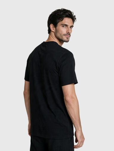 Black cotton T-shirt - 3