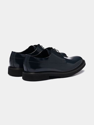 Derby shoes in dark blue color - 3