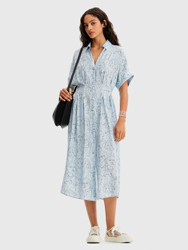 DAMARA dress with artistic print - 5